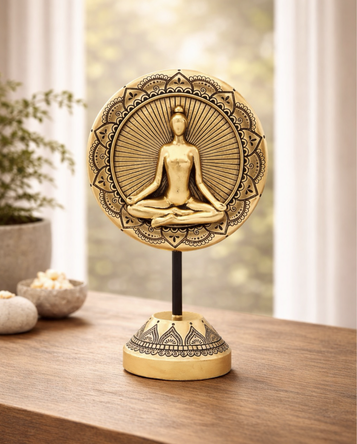 Yoga Meditationsfigur med Mandala 1