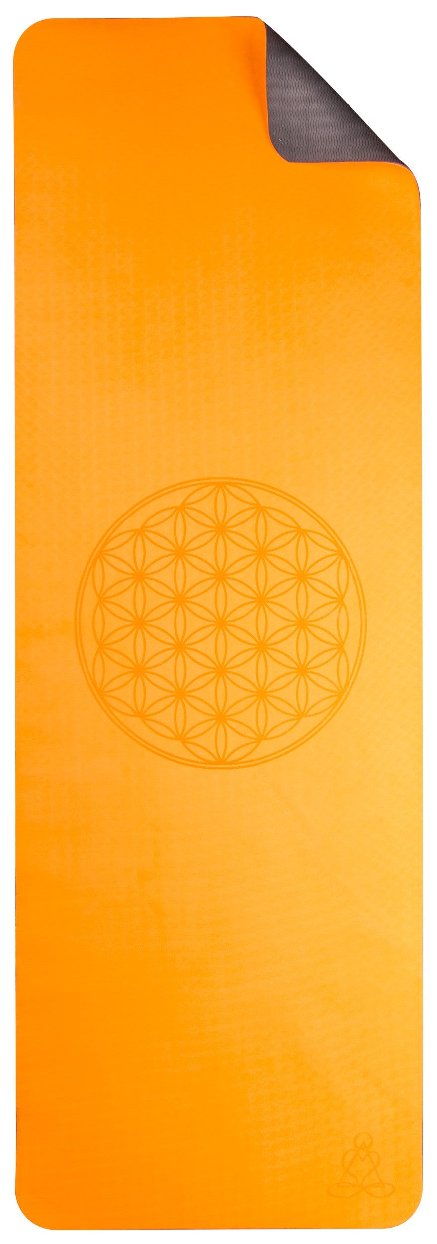 Yogamåtte Orange & Grå 2