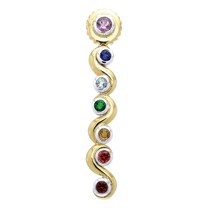 7 chakras forgyldt