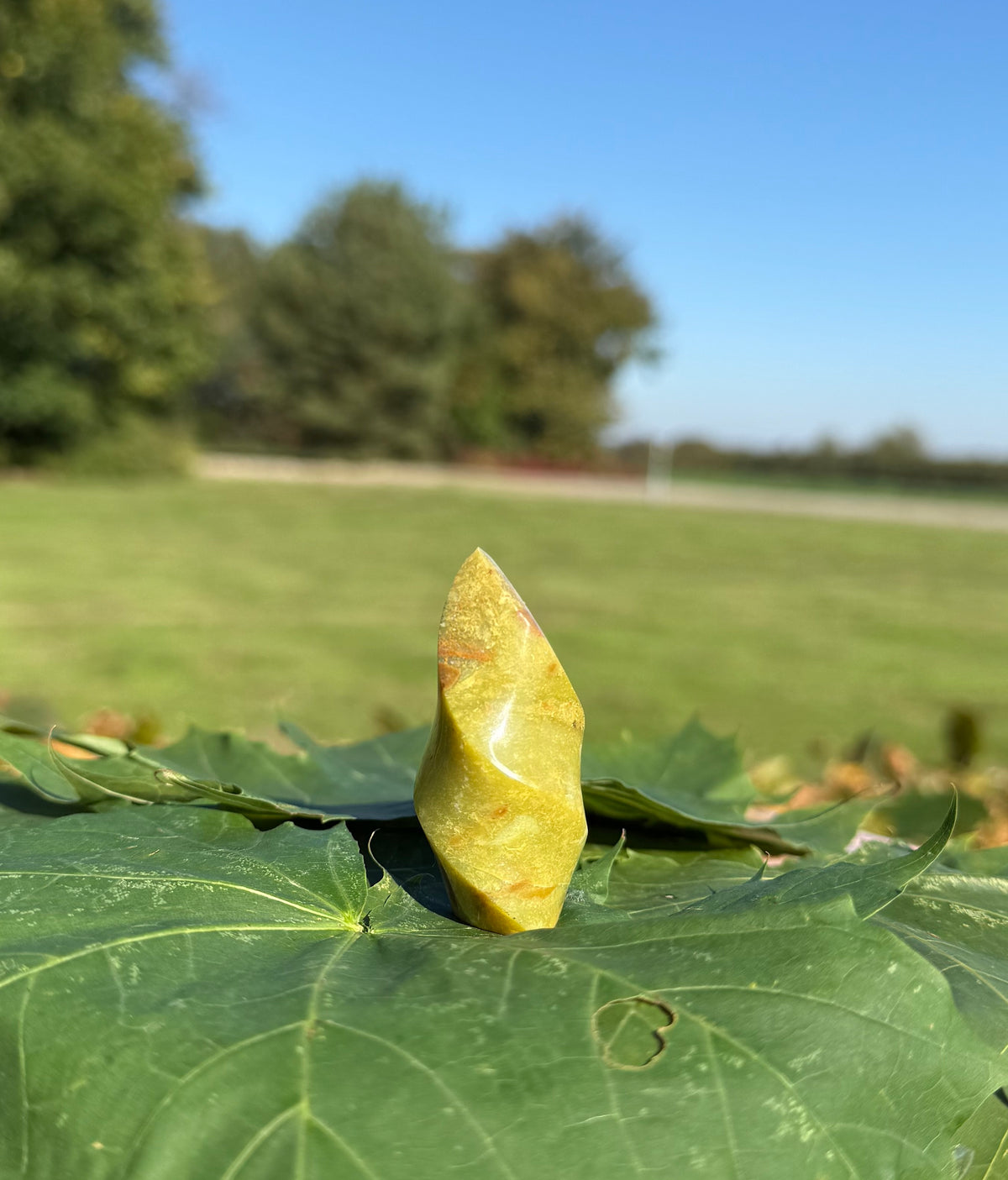 Grøn opal flamme 3,5 - 5