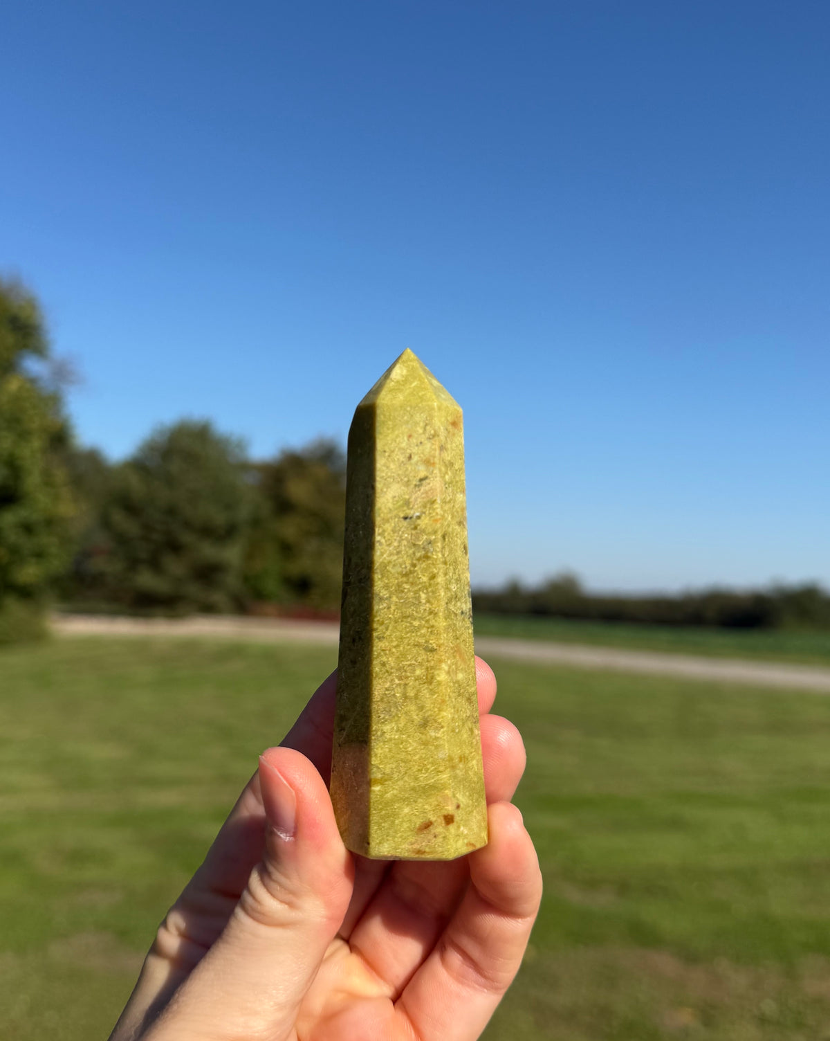 Grøn opal tårn unika
