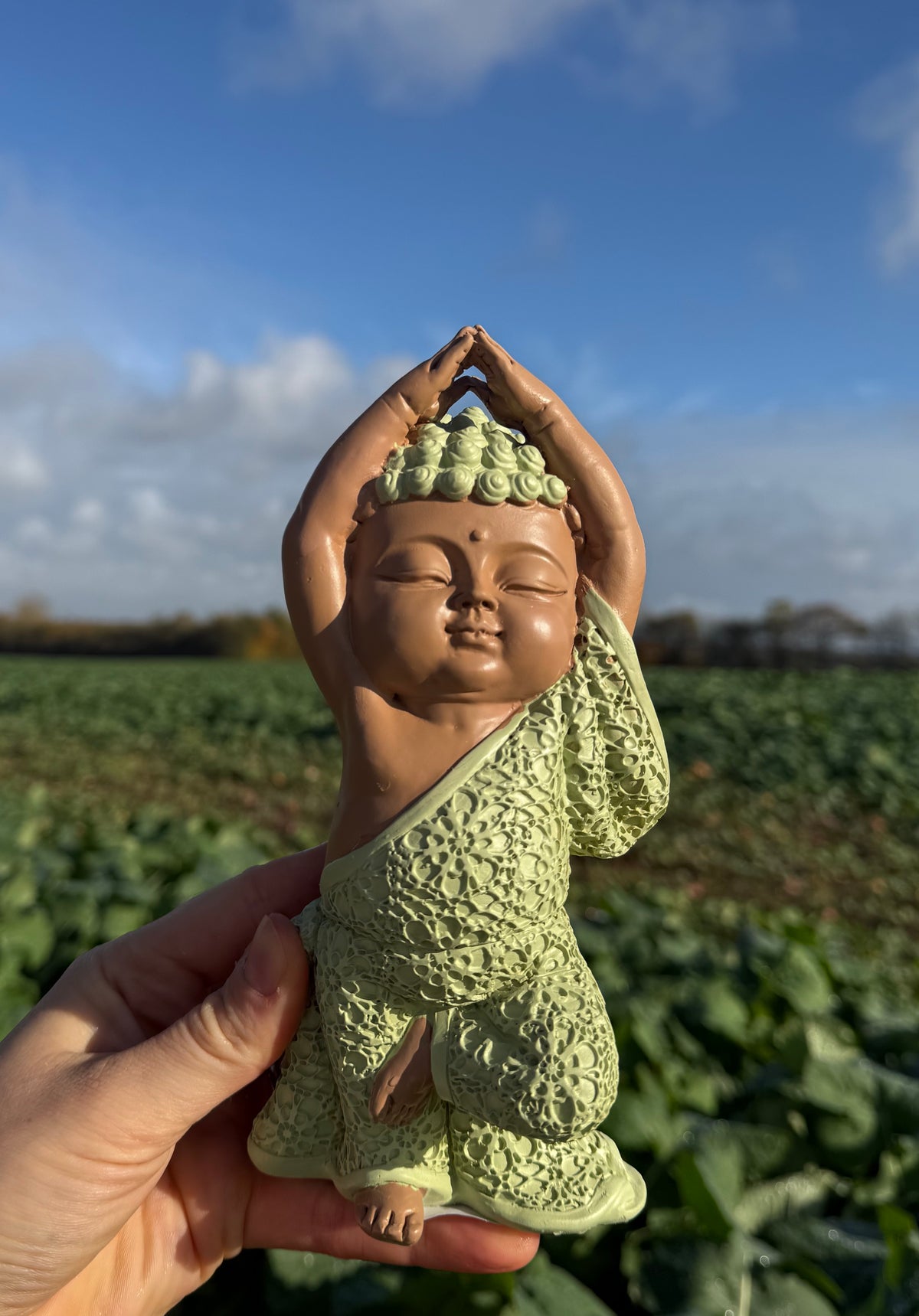 Munk i Vrksasana