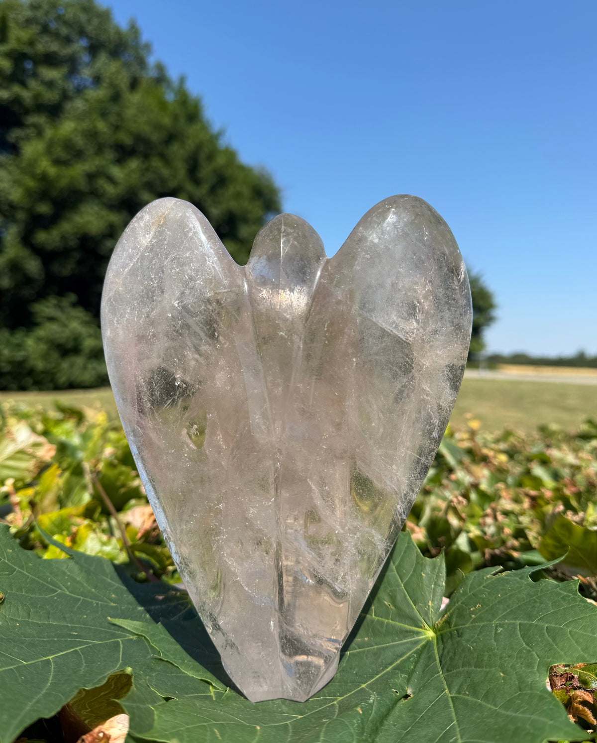 Bjergkrystal Engel 19 cm