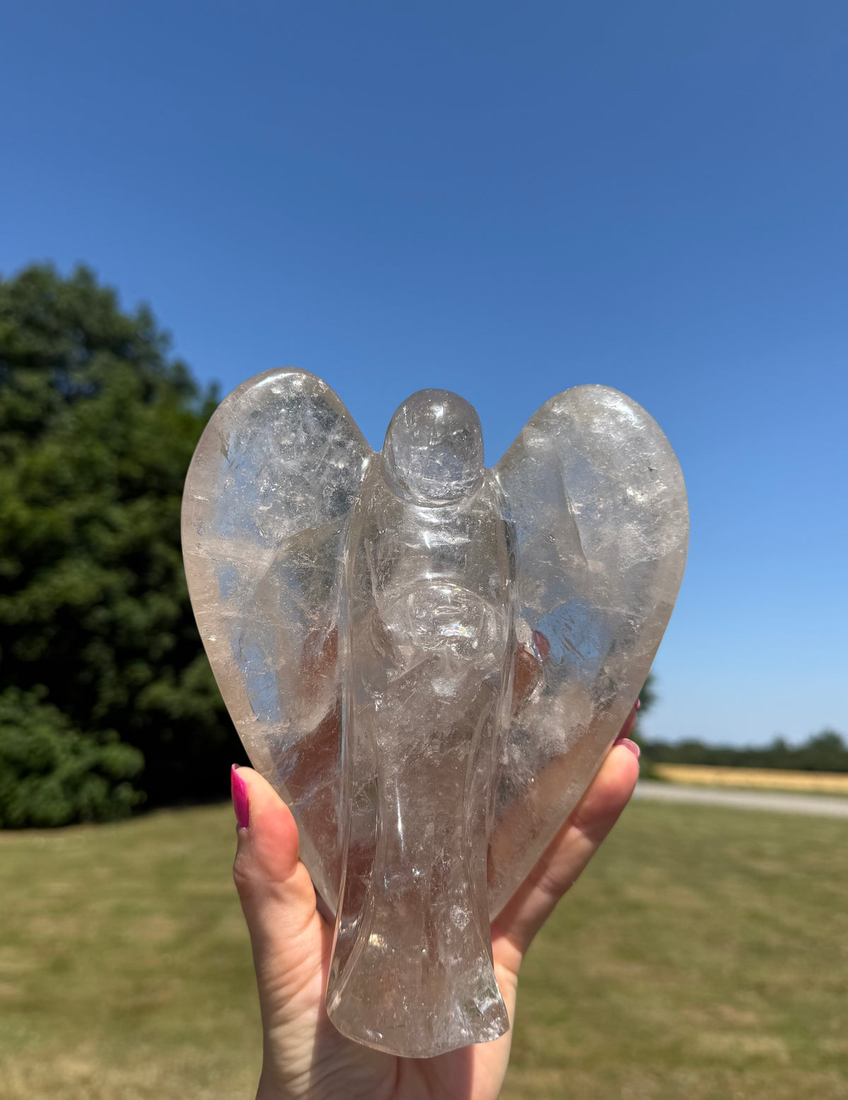 Bjergkrystal Engel 19 cm
