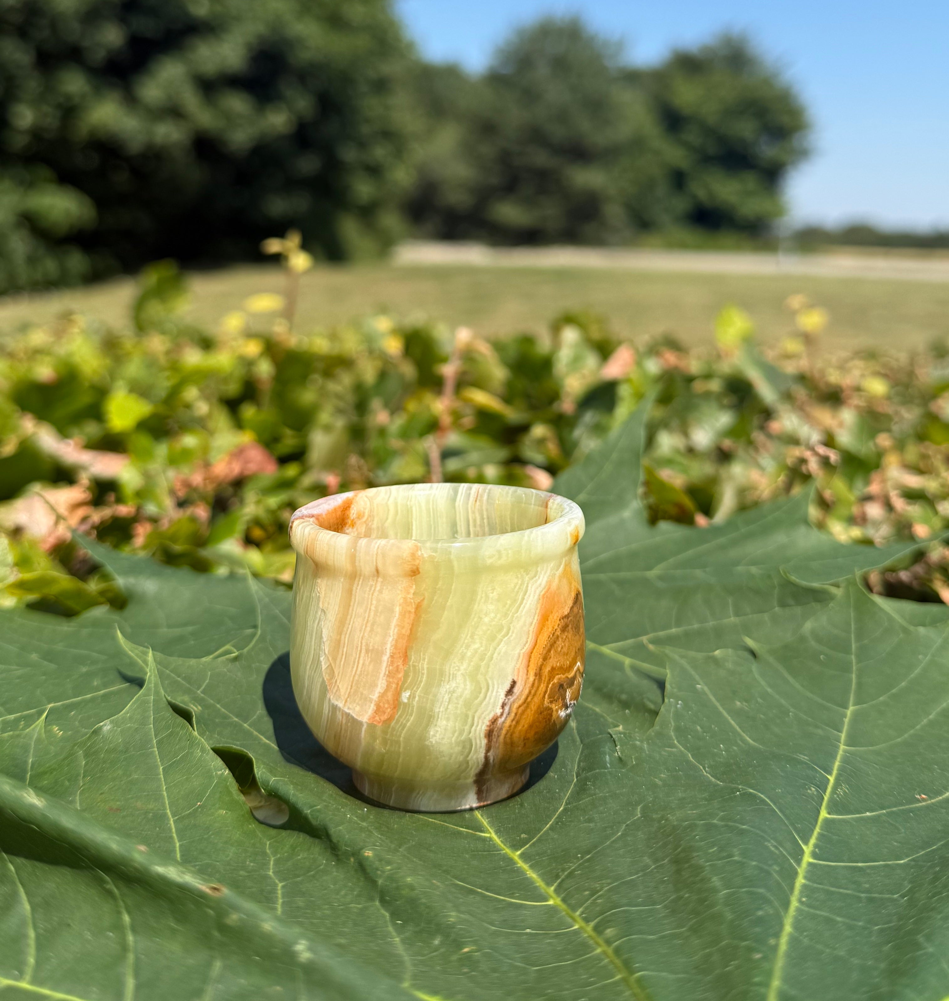 Onyx glas/æggebæger