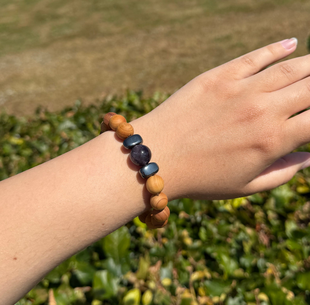 Tredje øje chakraarmbånd m. ametyst