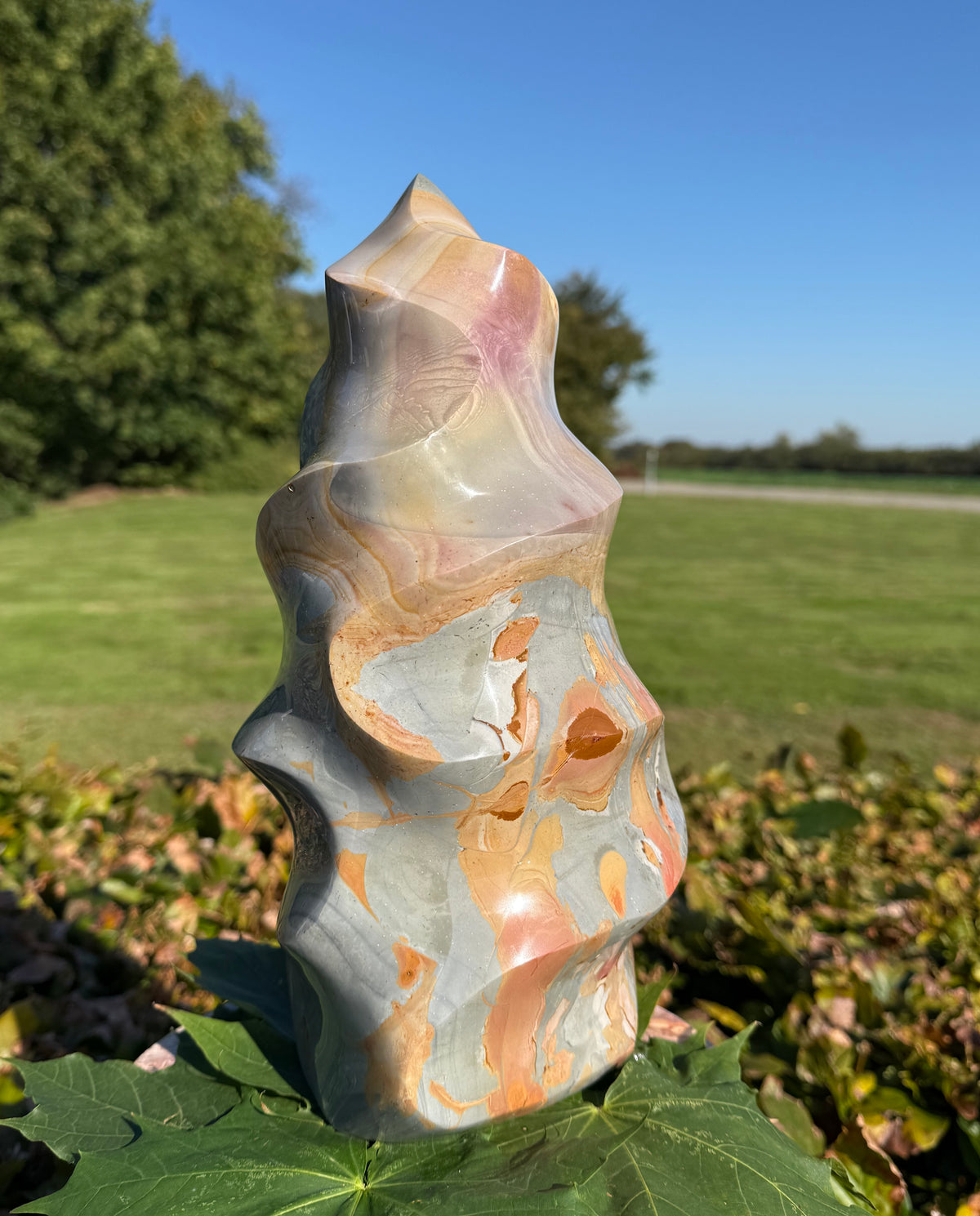 Polychrome jaspis flamme 29 cm
