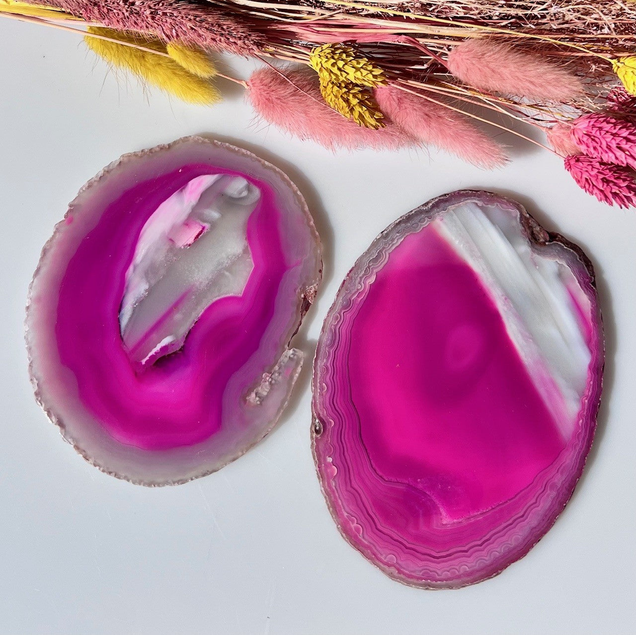 Agat plade - pink 2