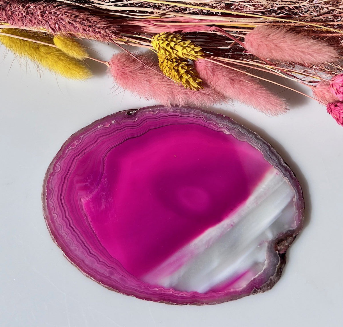 Agat plade - pink 3