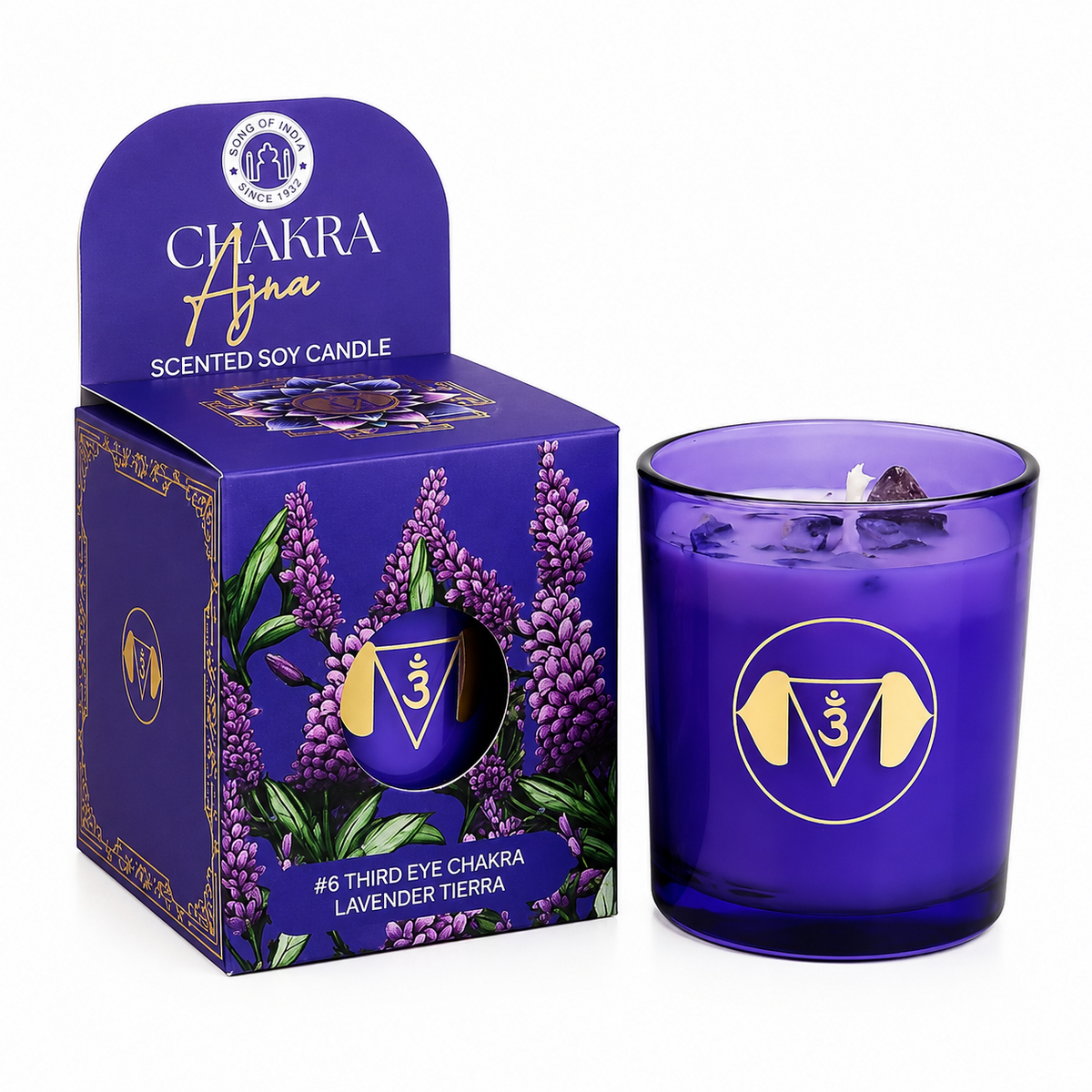 Ajna Chakra Duftlys – Lavender Tierra