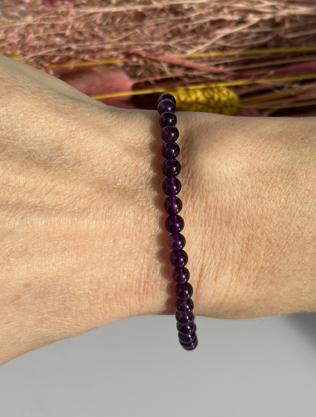 Ametyst armbånd 4 mm 1