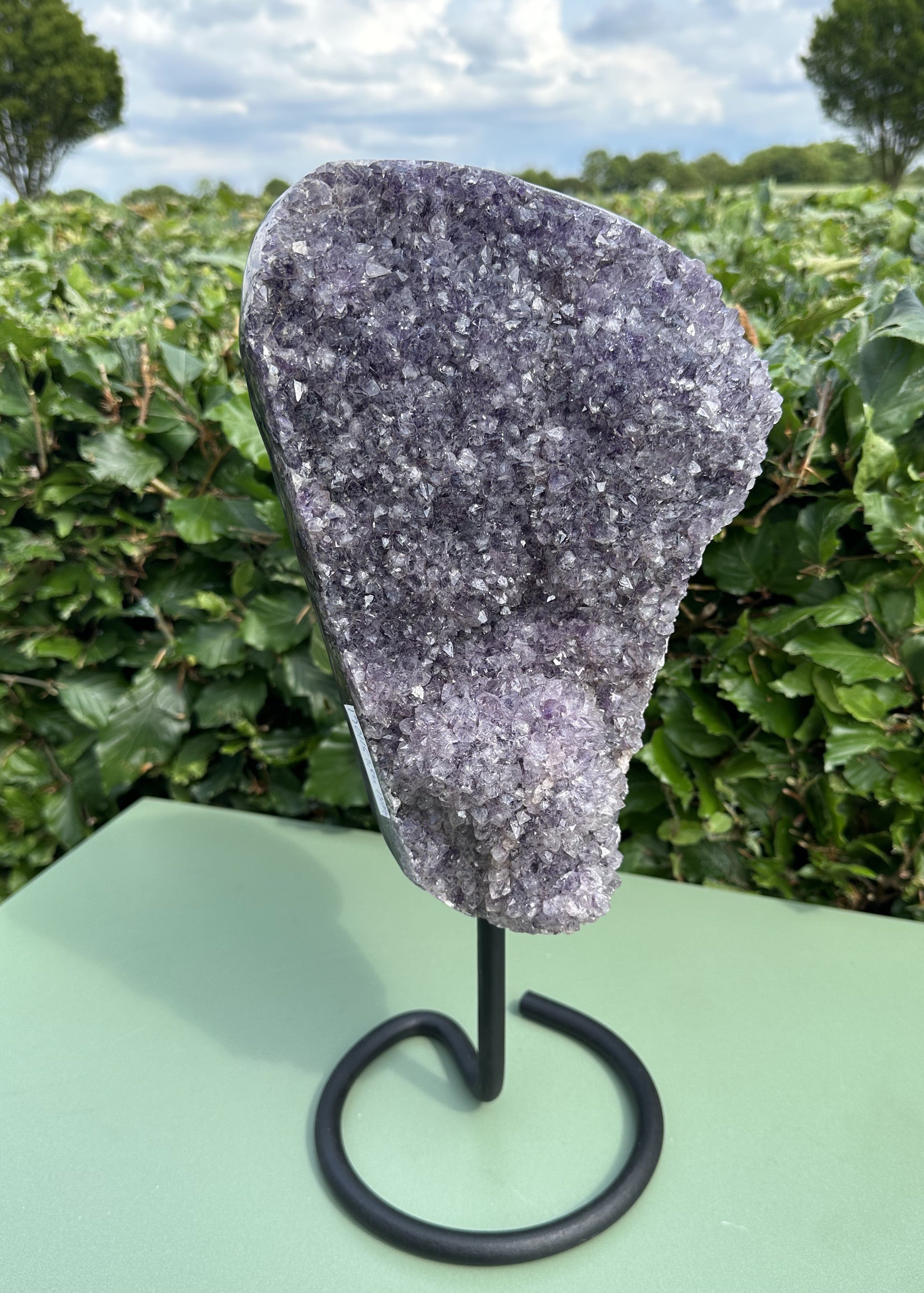 Ametyst på fod 39 cm 4