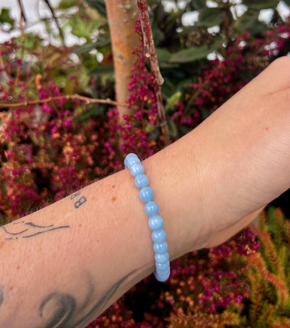 Angelit armbånd - 6 mm 2