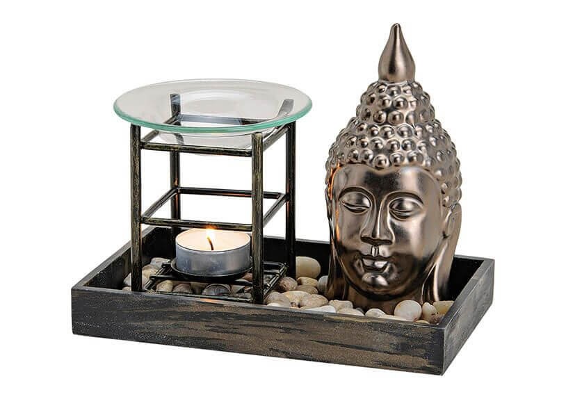 Aromalampe med Buddha hoved 2