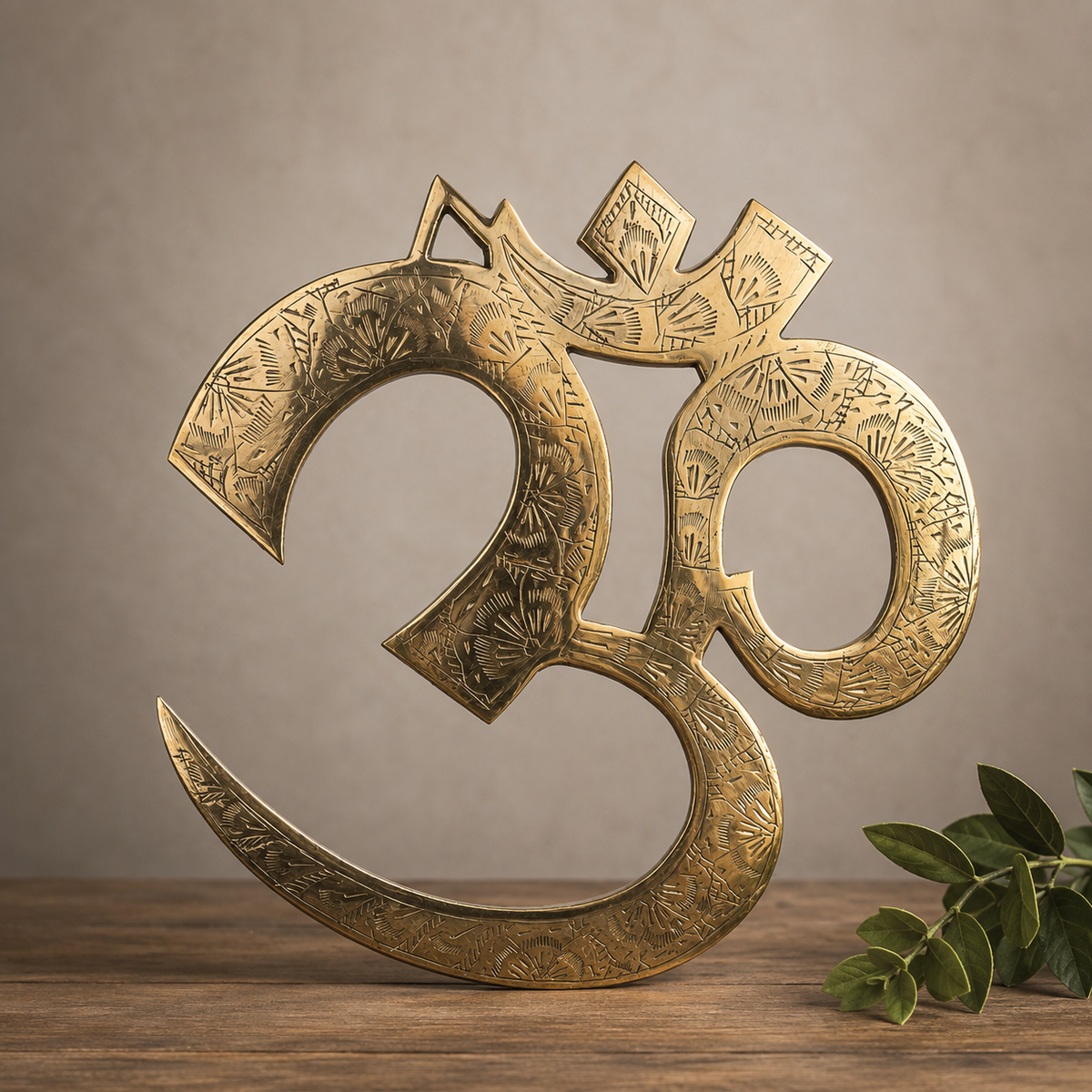 OHM symbol i messing  27 cm
