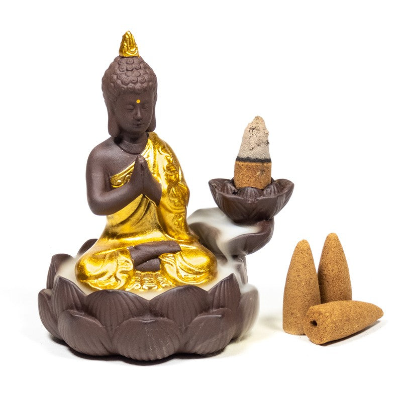 Backflow røgelses holder Buddha 1