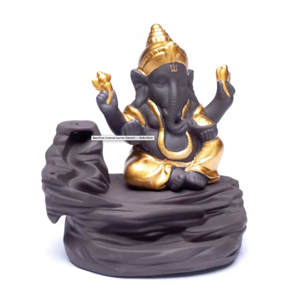 Backflow røgelses holder Ganesha 3