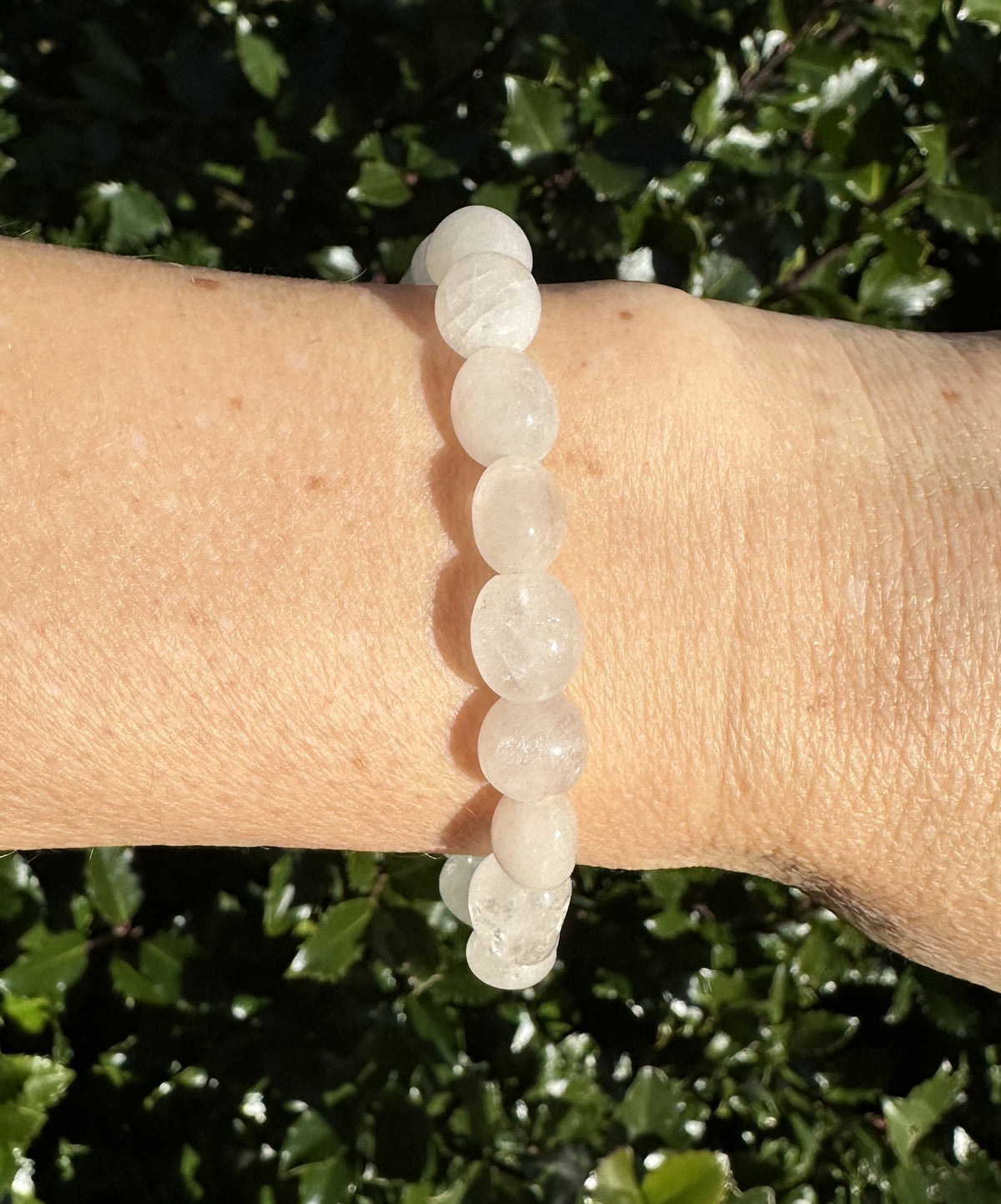 Bjergkrystal armbånd 15 mm perler 2