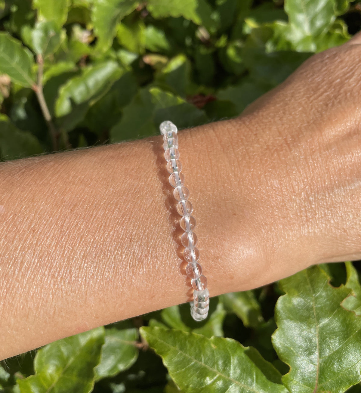Bjergkrystal armbånd 4 mm