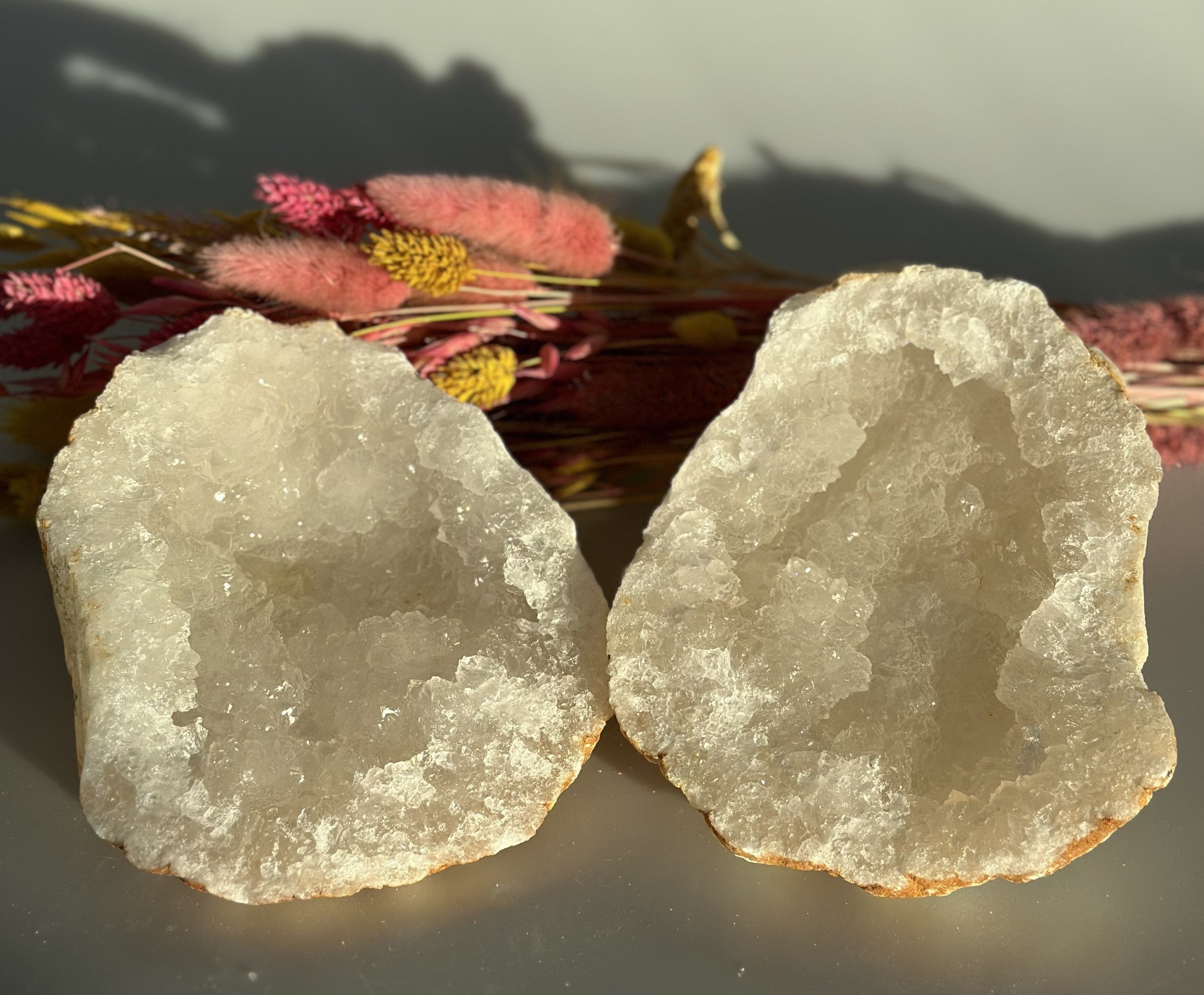 Bjergkrystal geode L 1