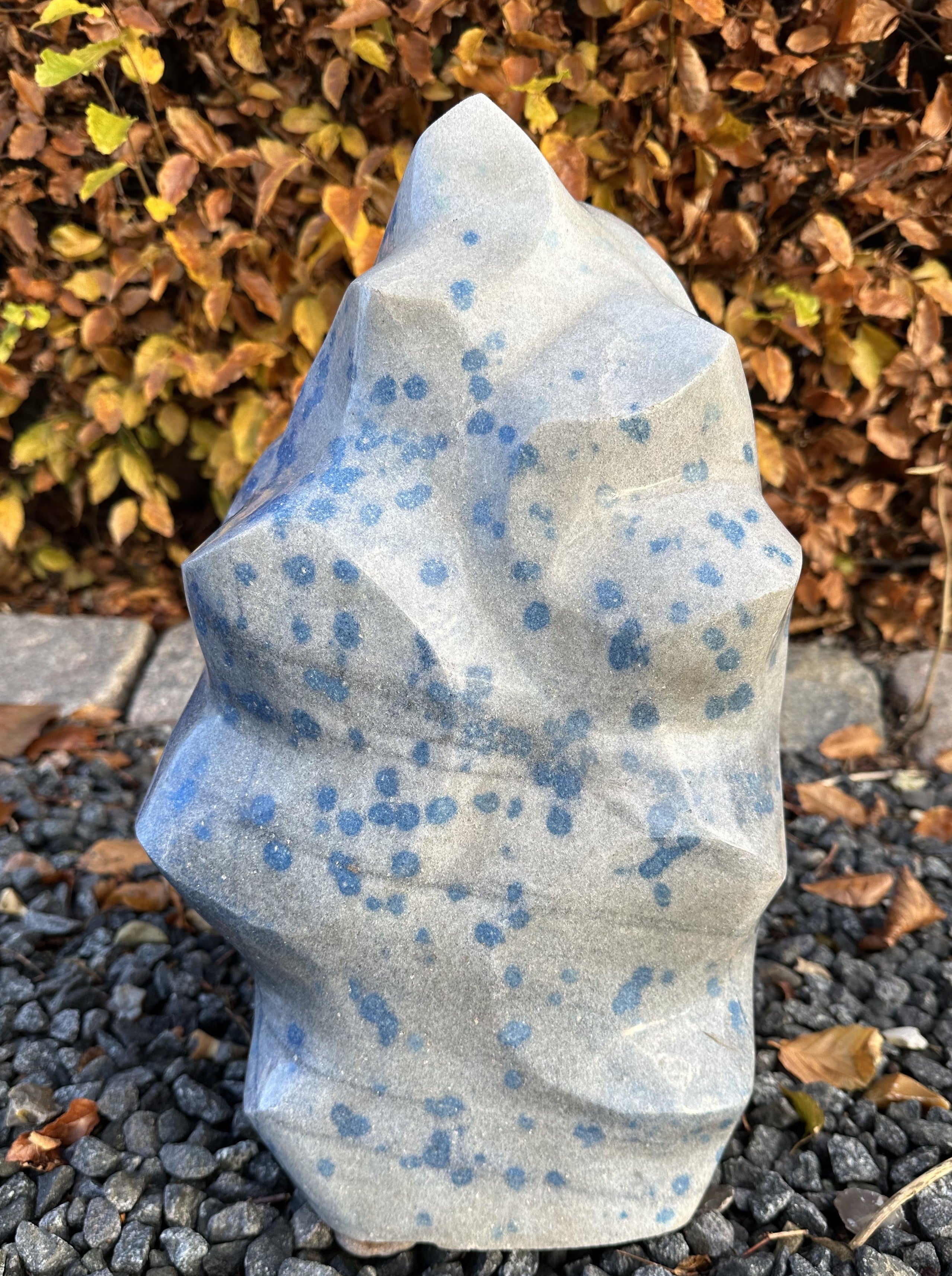 Blå kvarts flamme 23,9 kg 1
