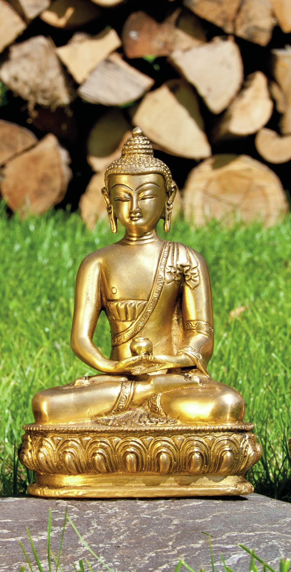 Buddha Amithaba i messing 2