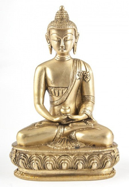 Buddha Amithaba i messing 4