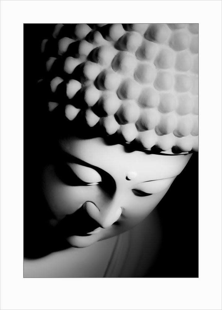 Buddha art print - dark - 0089 1