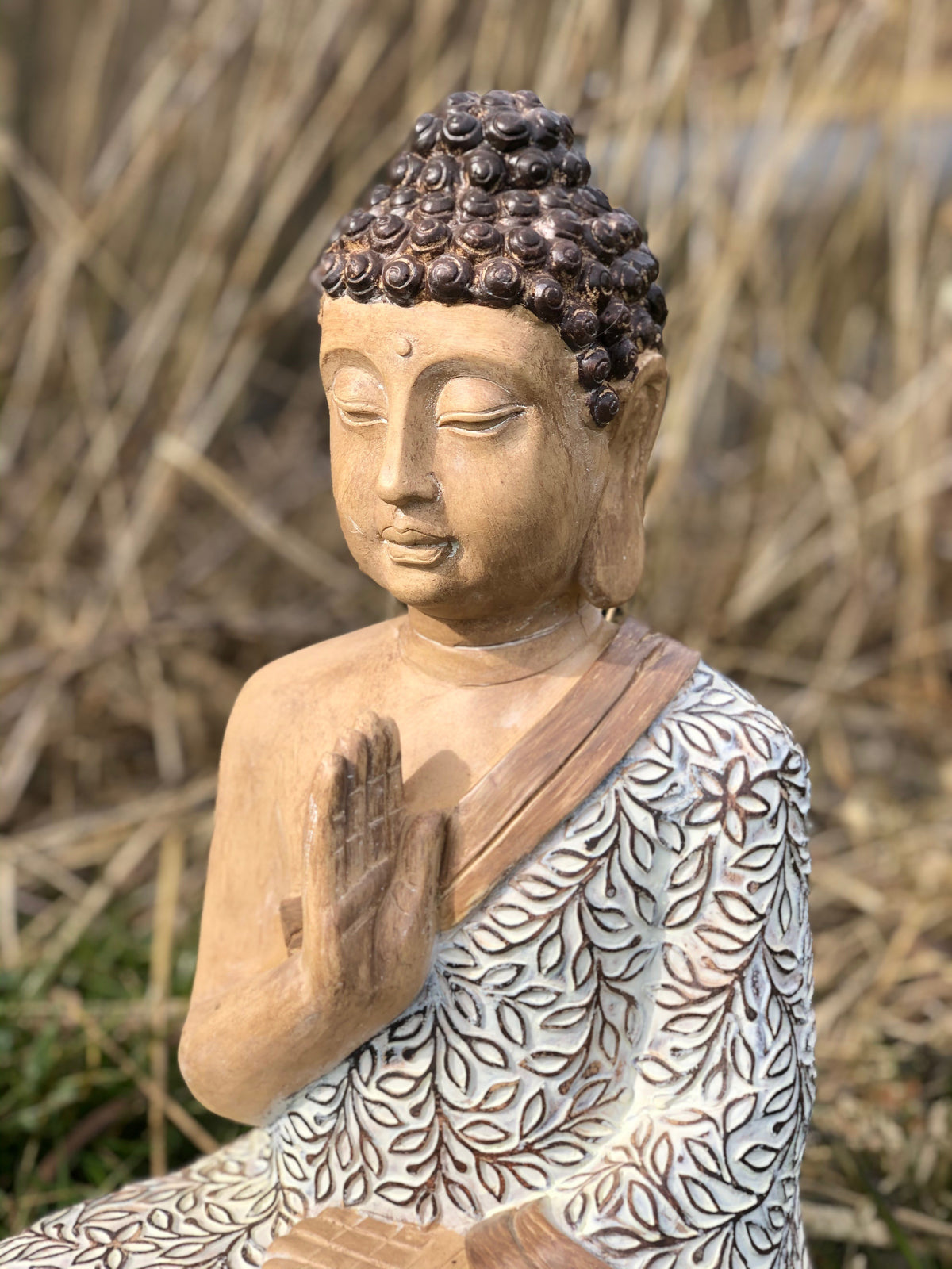 Buddha beskyttelse Abhaya Mudra 48 cm 3