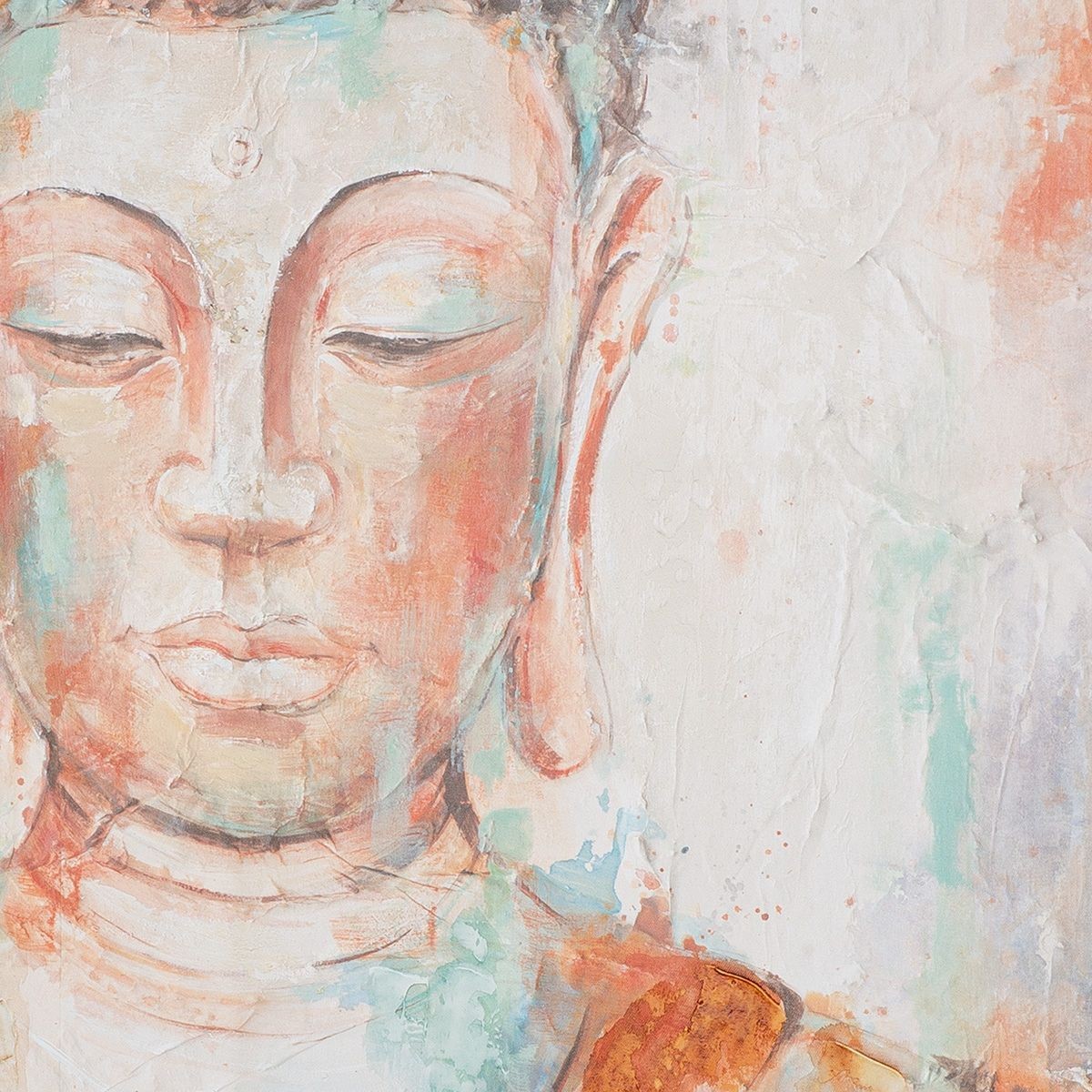 Buddha billede multifarvet 3