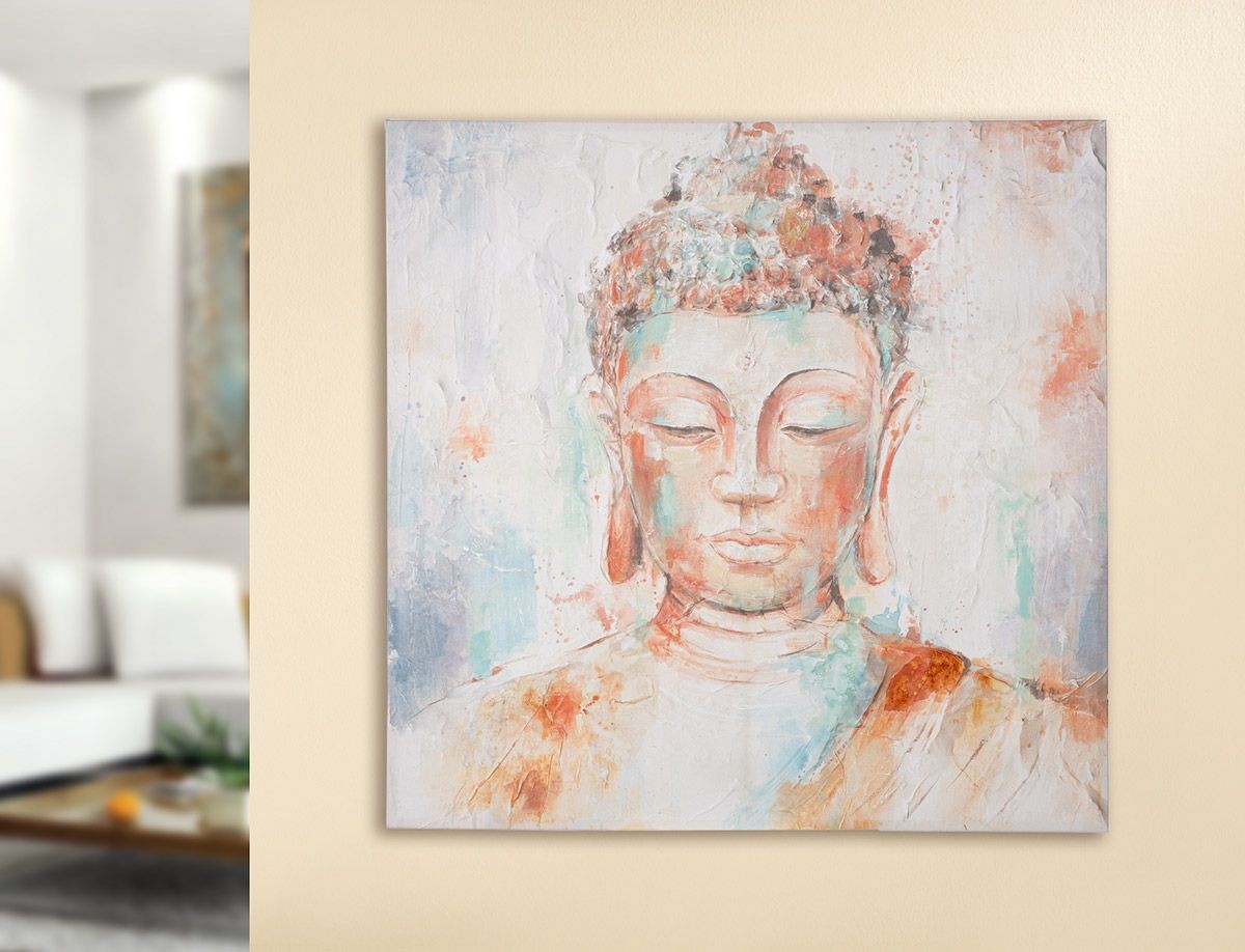 Buddha billede multifarvet 4