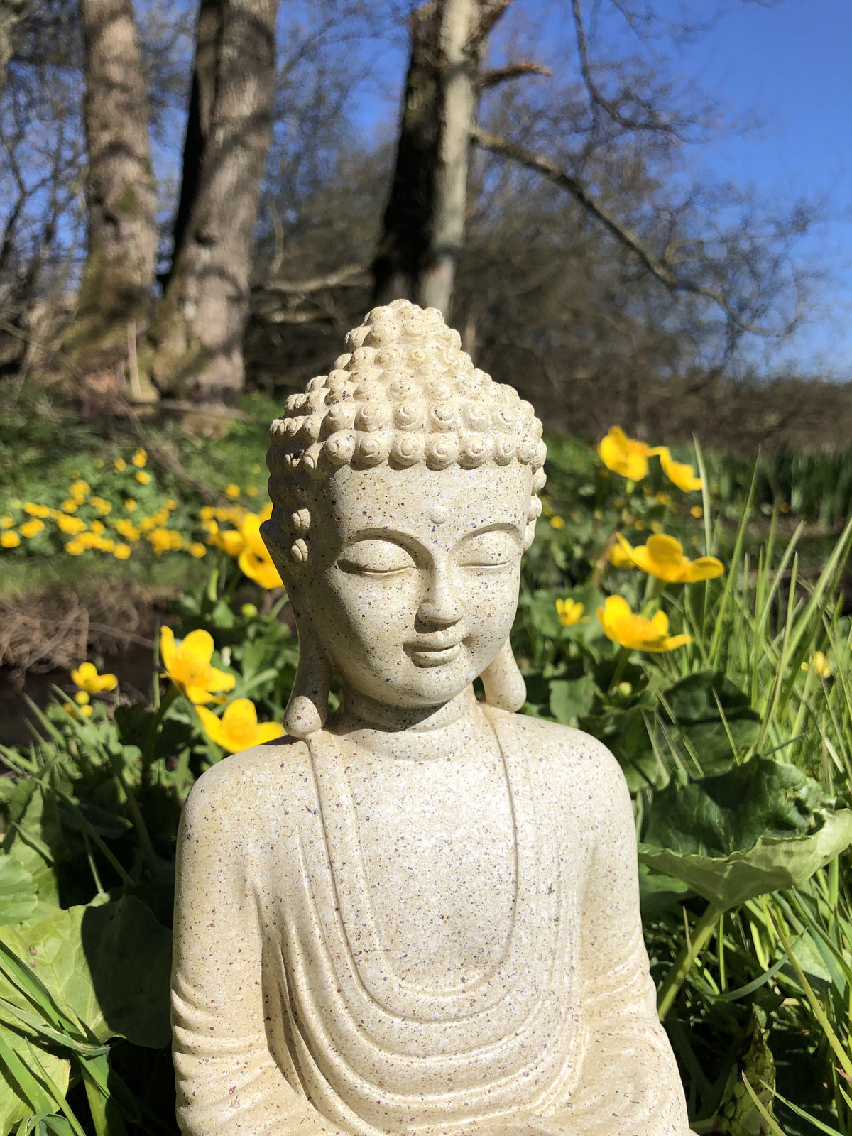 Buddha figur med plads til lys 4