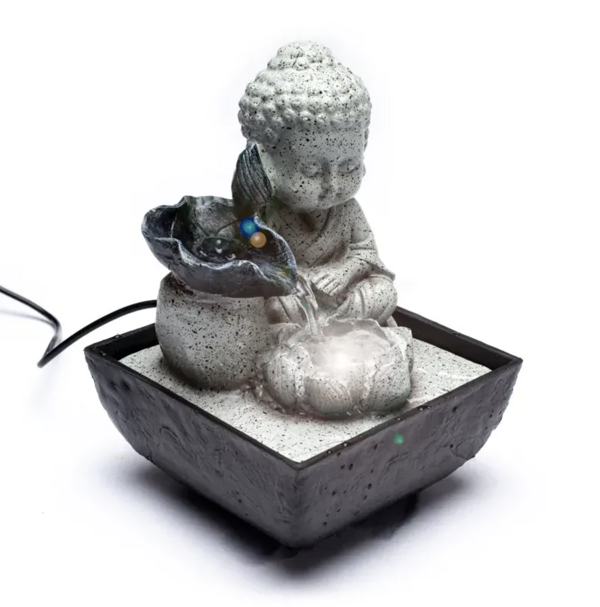 Buddha fontæne grå 2