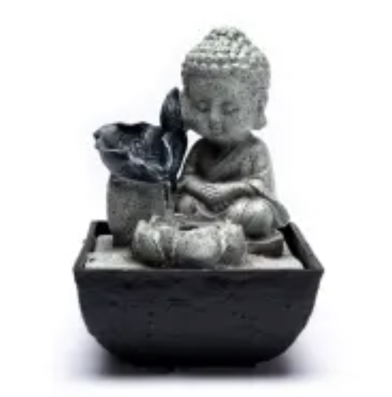 Buddha fontæne grå 3