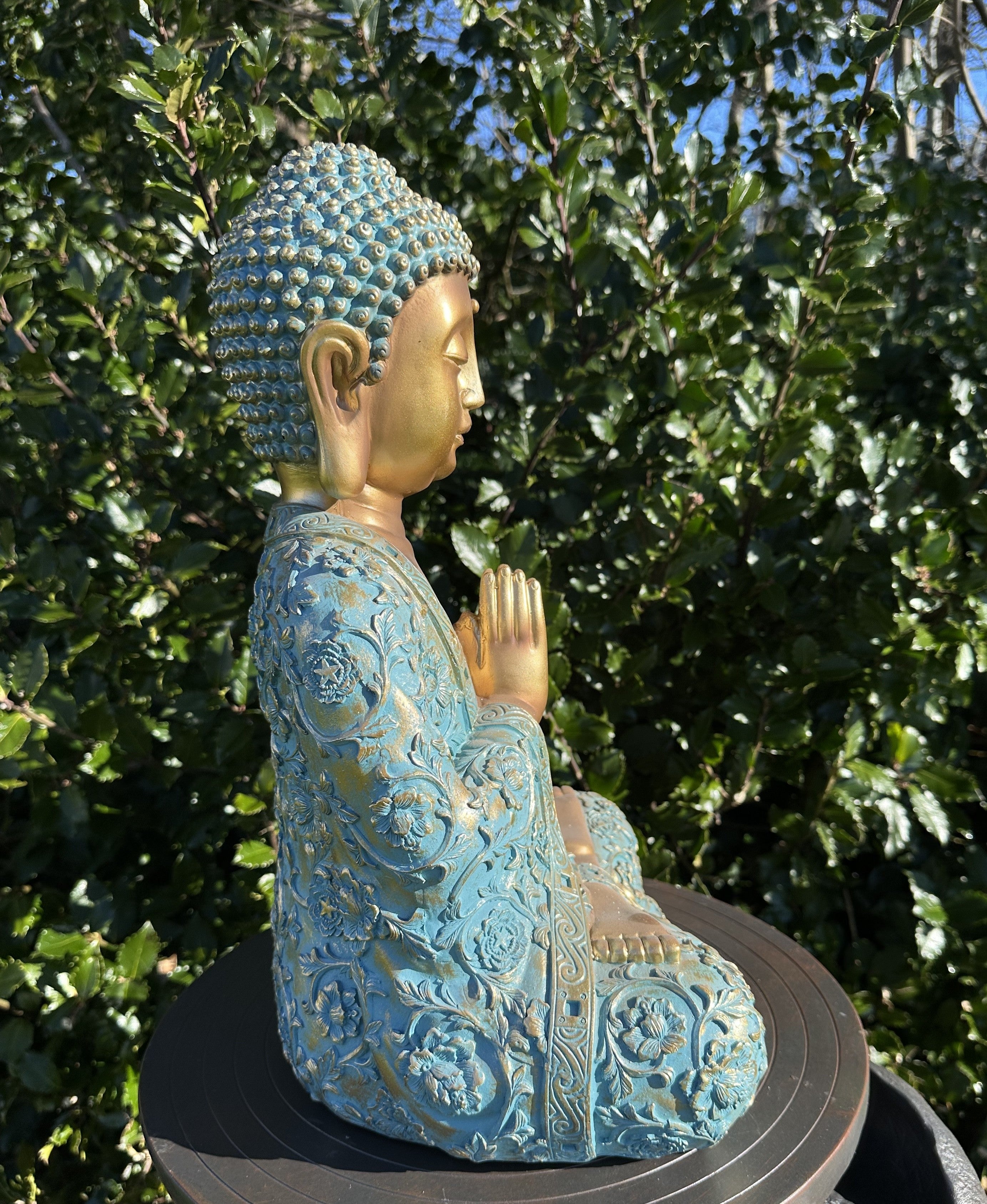 Buddha grøn og guld 3