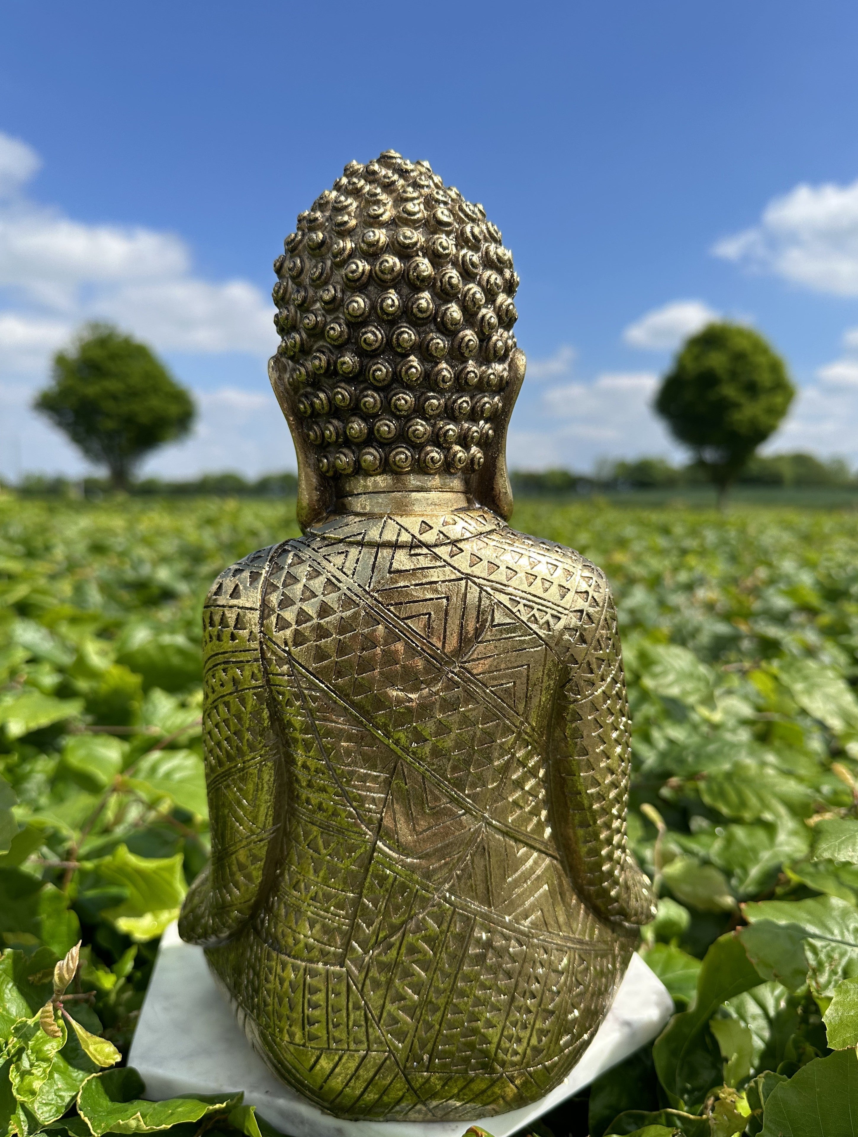 Buddha guld mediterende 2