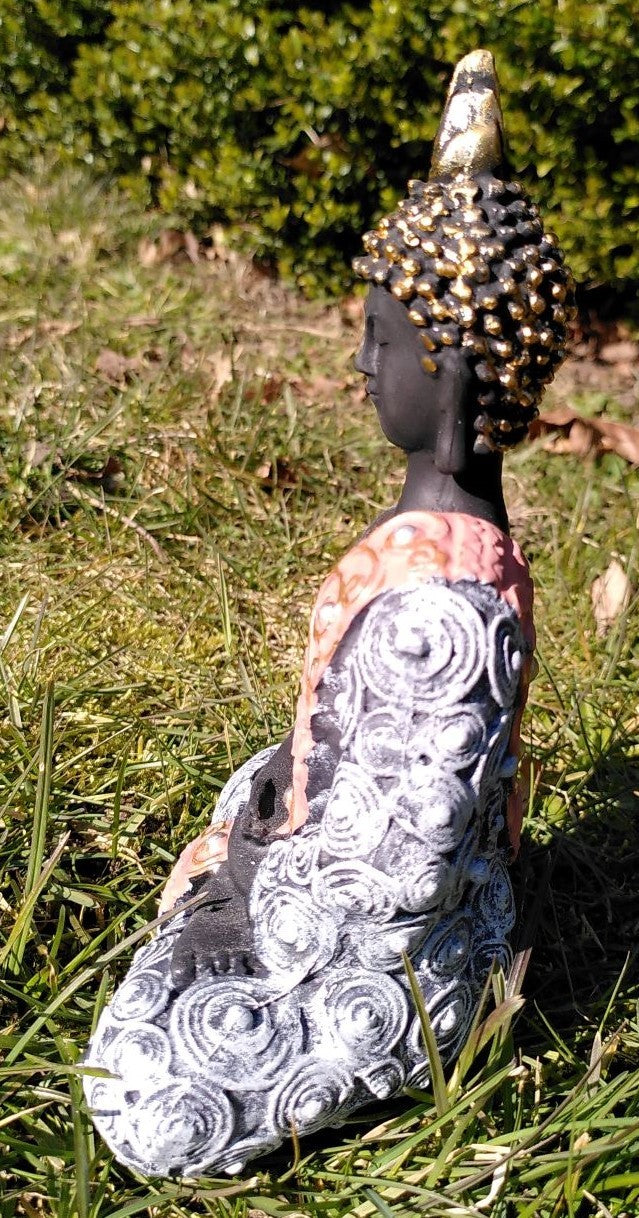 Buddha i blå 19,5 cm 2