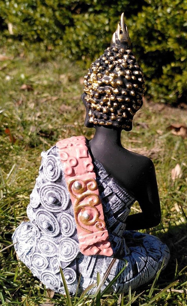 Buddha i blå 19,5 cm 3