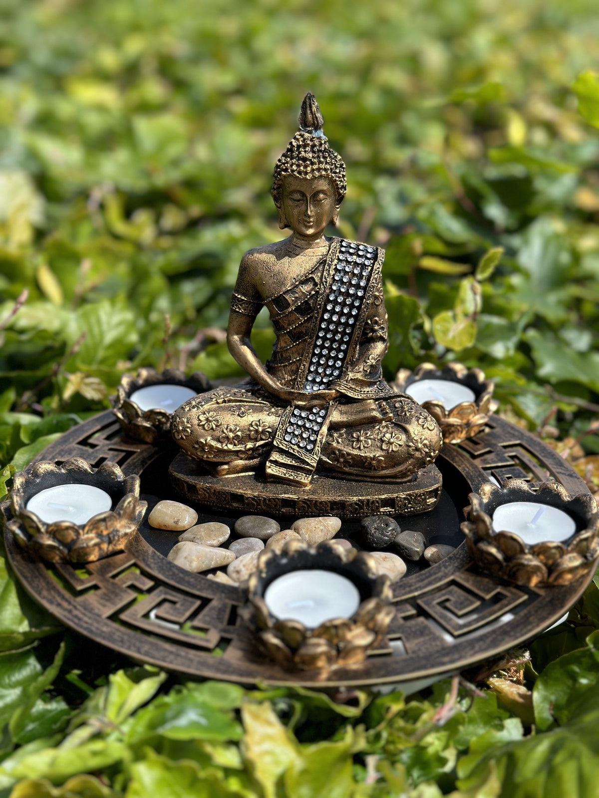 Buddha i fad bronze 1