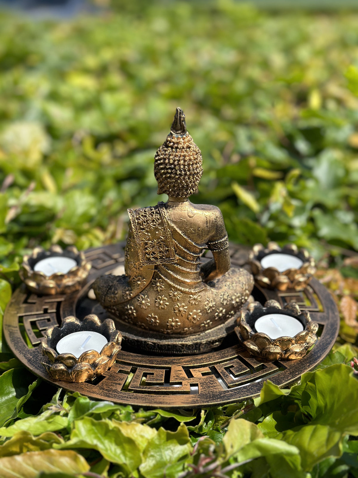 Buddha i fad bronze 3