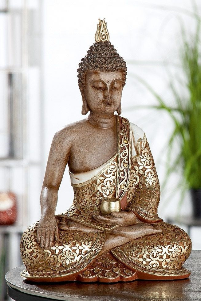 Buddha i guld 35 cm 1