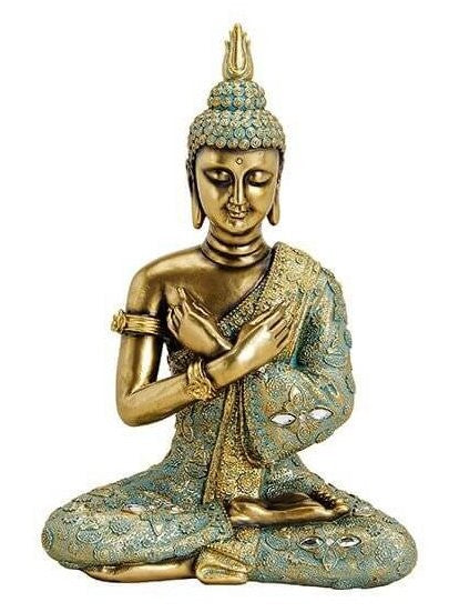 Buddha i guld / grøn