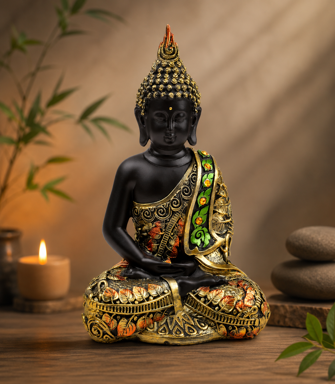 Buddha i lotusstilling med Dhyana Mudra 1