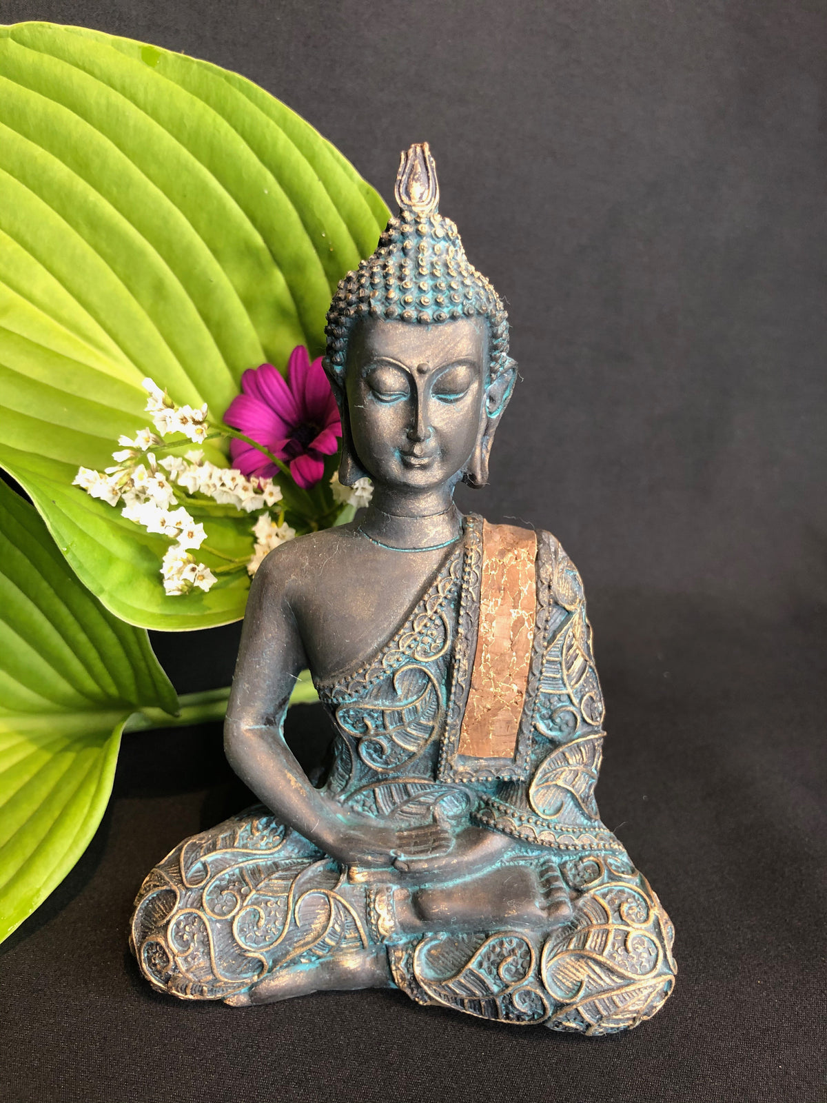 Buddha i meditation vintage look 1