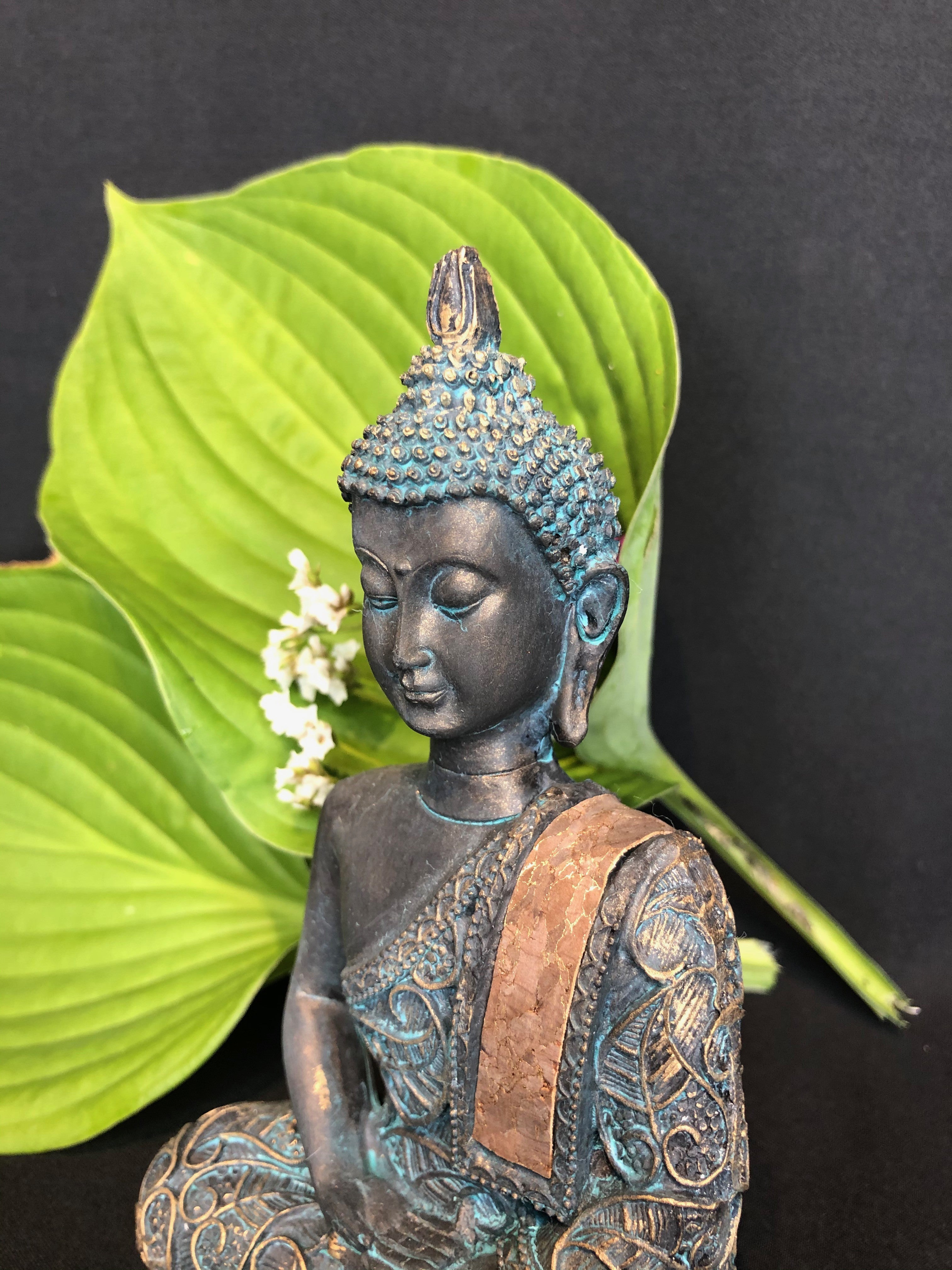 Buddha i meditation vintage look 2