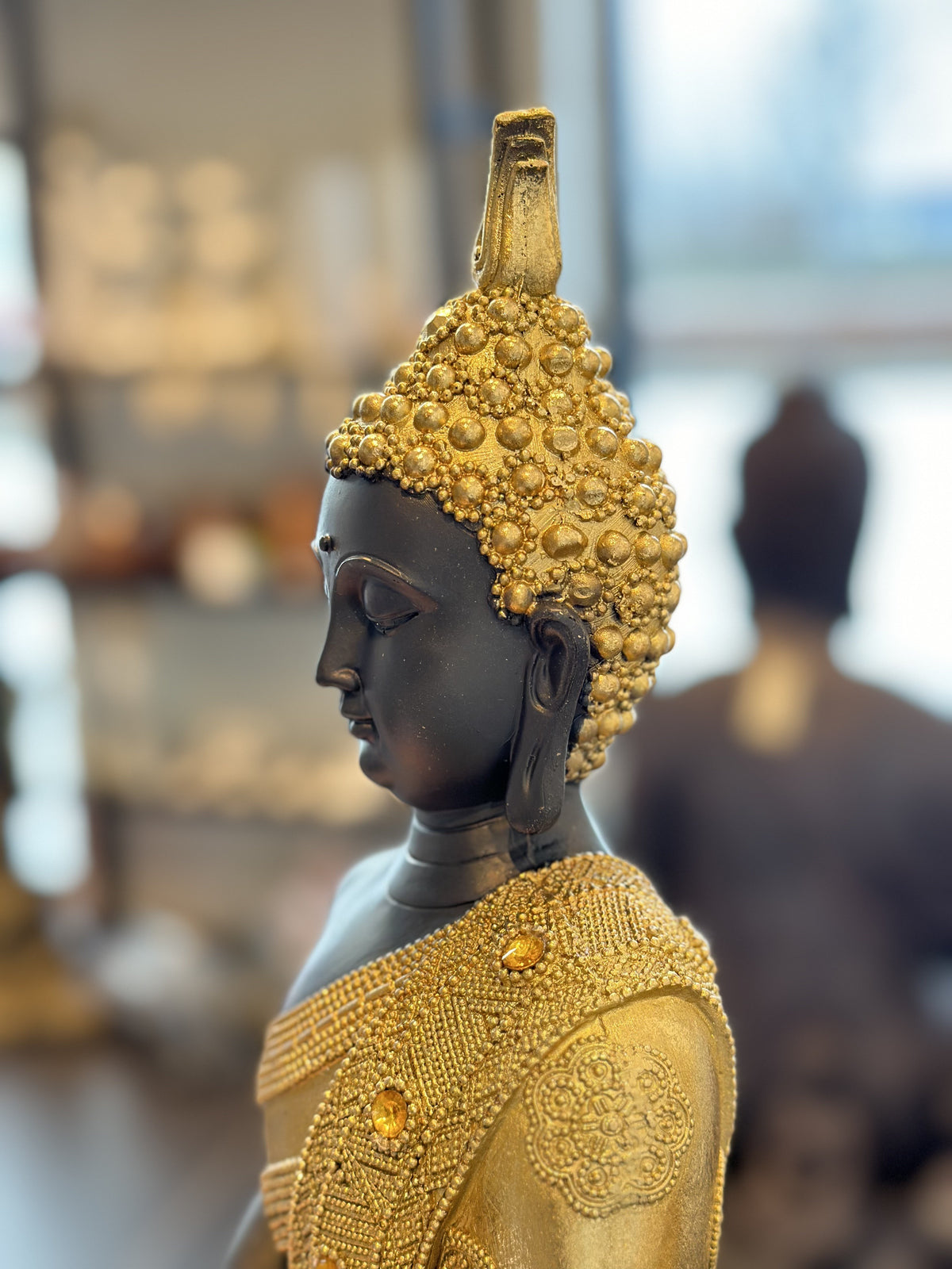 Buddha i Sort / Guld 4
