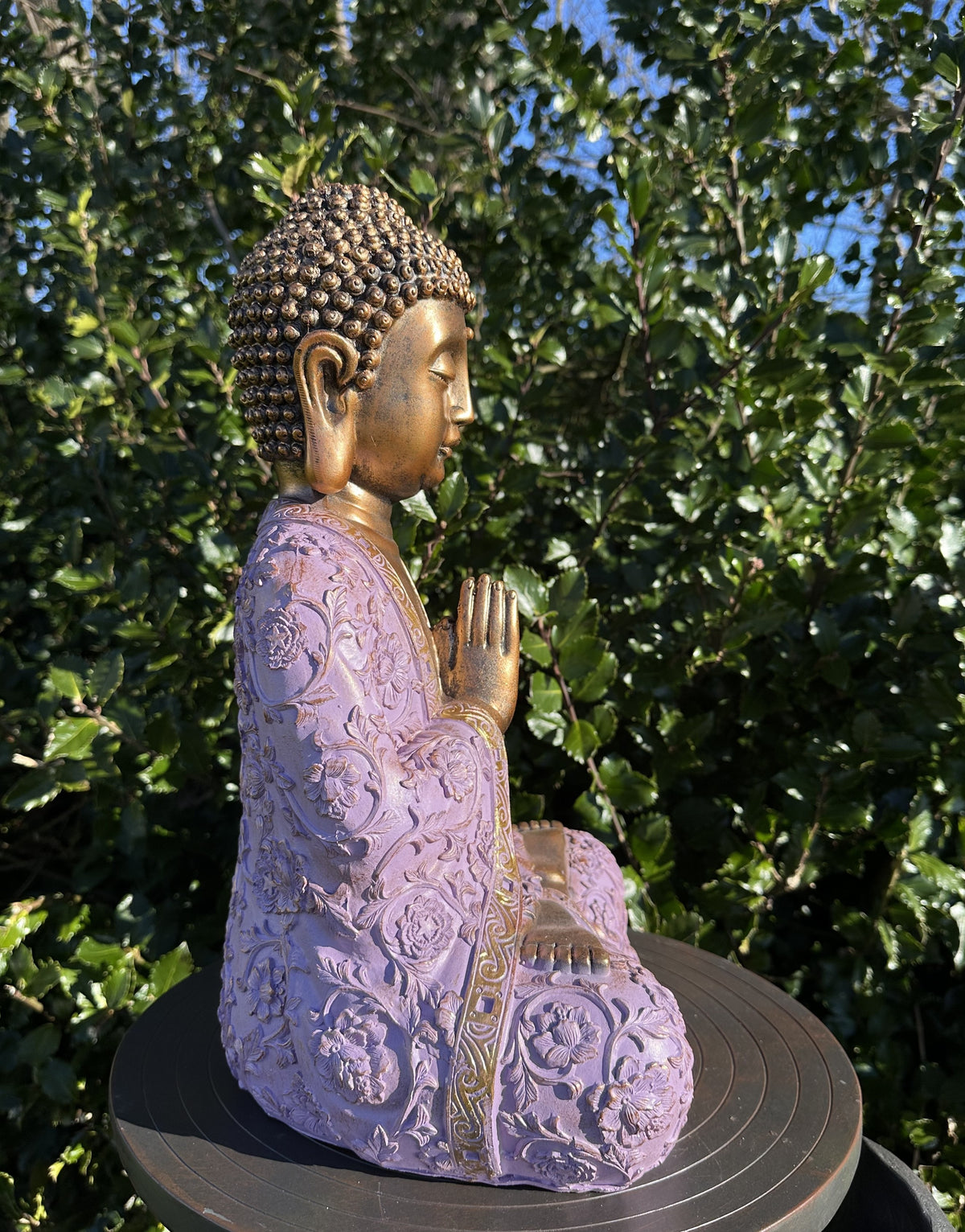 Buddha lilla og guld 3