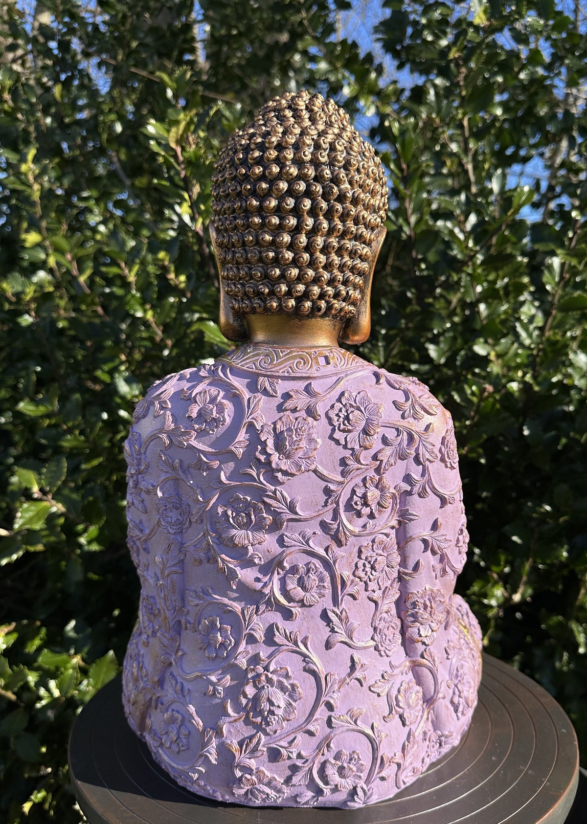 Buddha lilla og guld 5