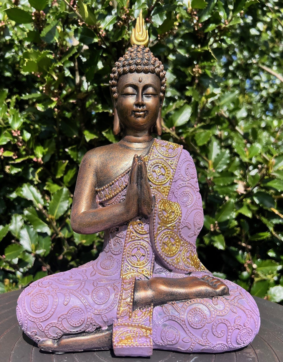 Buddha lilla og guld 1