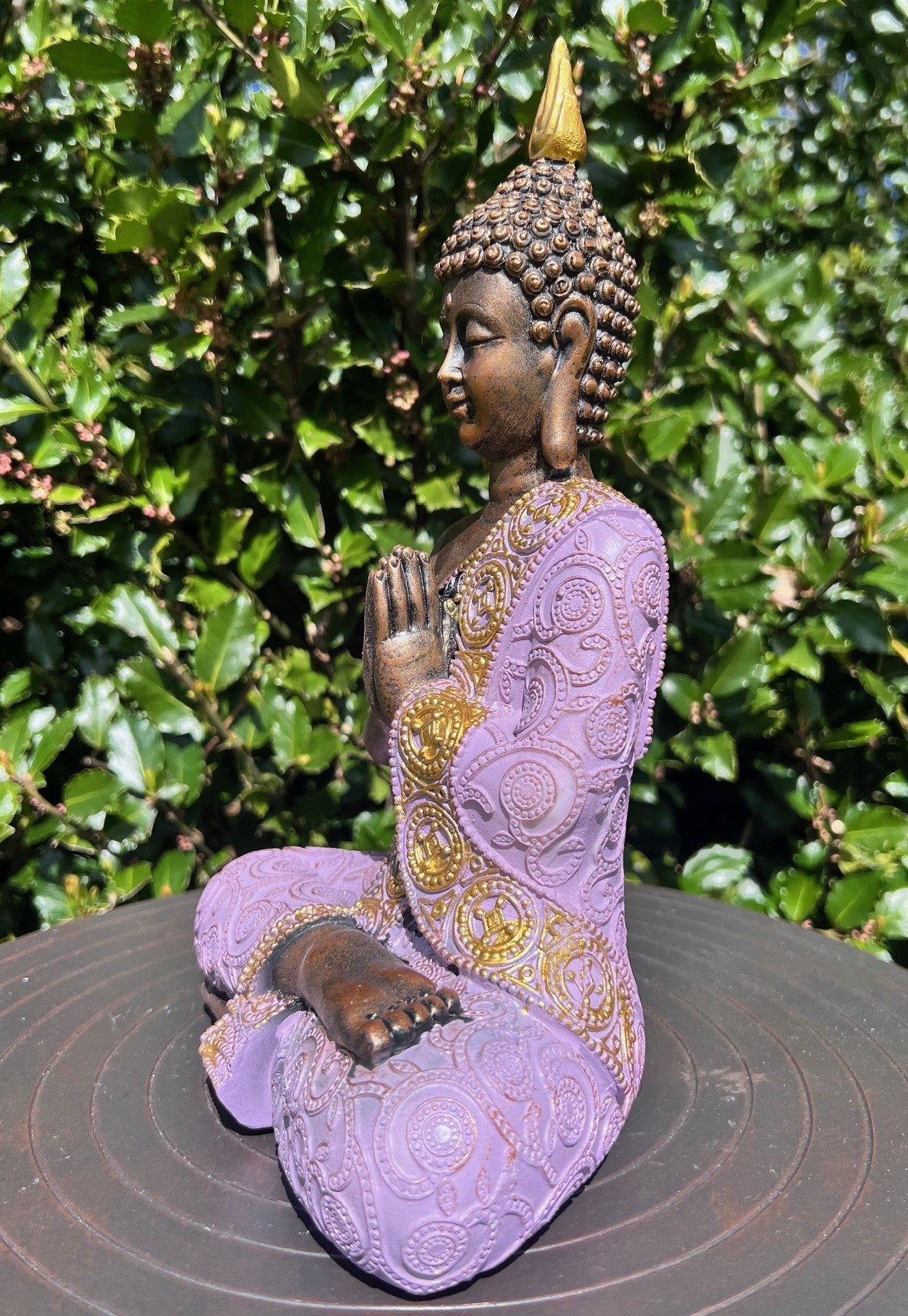 Buddha lilla og guld 3